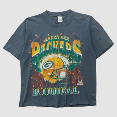 Green Bay Packers Riddell 1997 T-shirt - Black - M by Fanatics Real Vintage