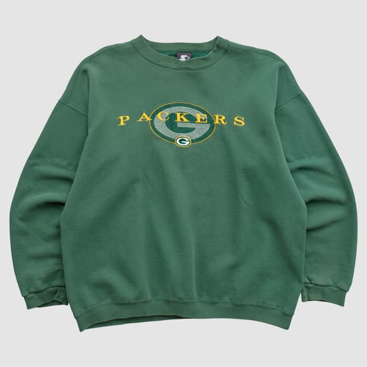 Green Bay Packers Starter 90s Pullover Sweatshirt - Green - L by Fanatics Real Vintage