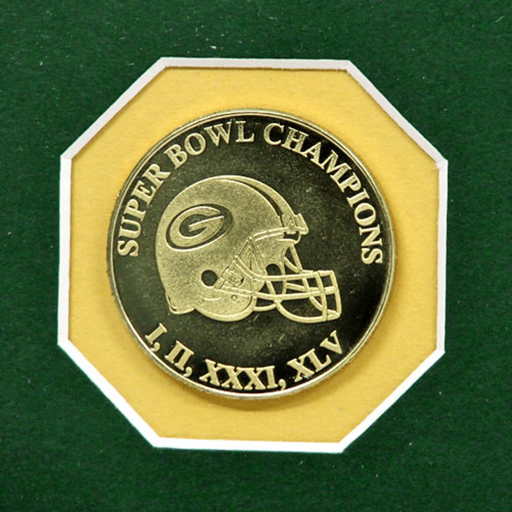 Green Bay Packers Super Bowl Ticket Collection Wall Frame