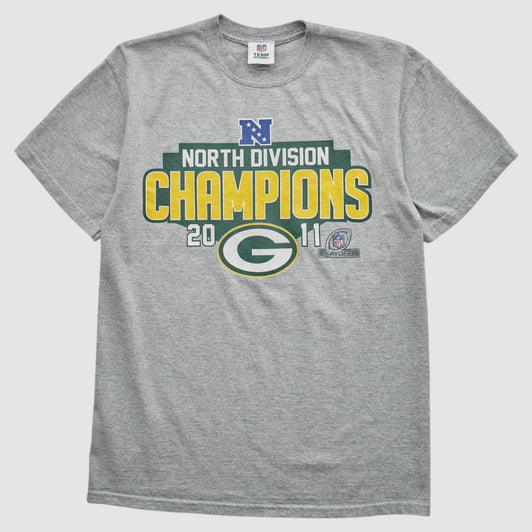 Green Bay Packers Team Edition Apparel 2011 T-shirt - Heather Gray - S by Fanatics Real Vintage