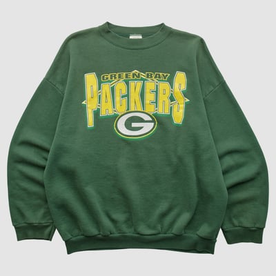 Green Bay Packers Tultex 90s Pullover Sweatshirt - Green - S by Fanatics Real Vintage