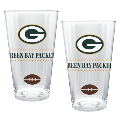 Green Bay Packers Two-Piece 16oz. Stadium Pint Glass Set