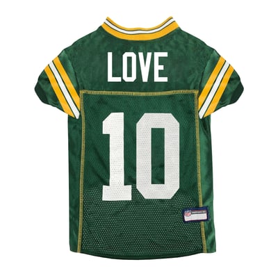 Jordan Love Green Bay Packers Player Pet Jersey - Green