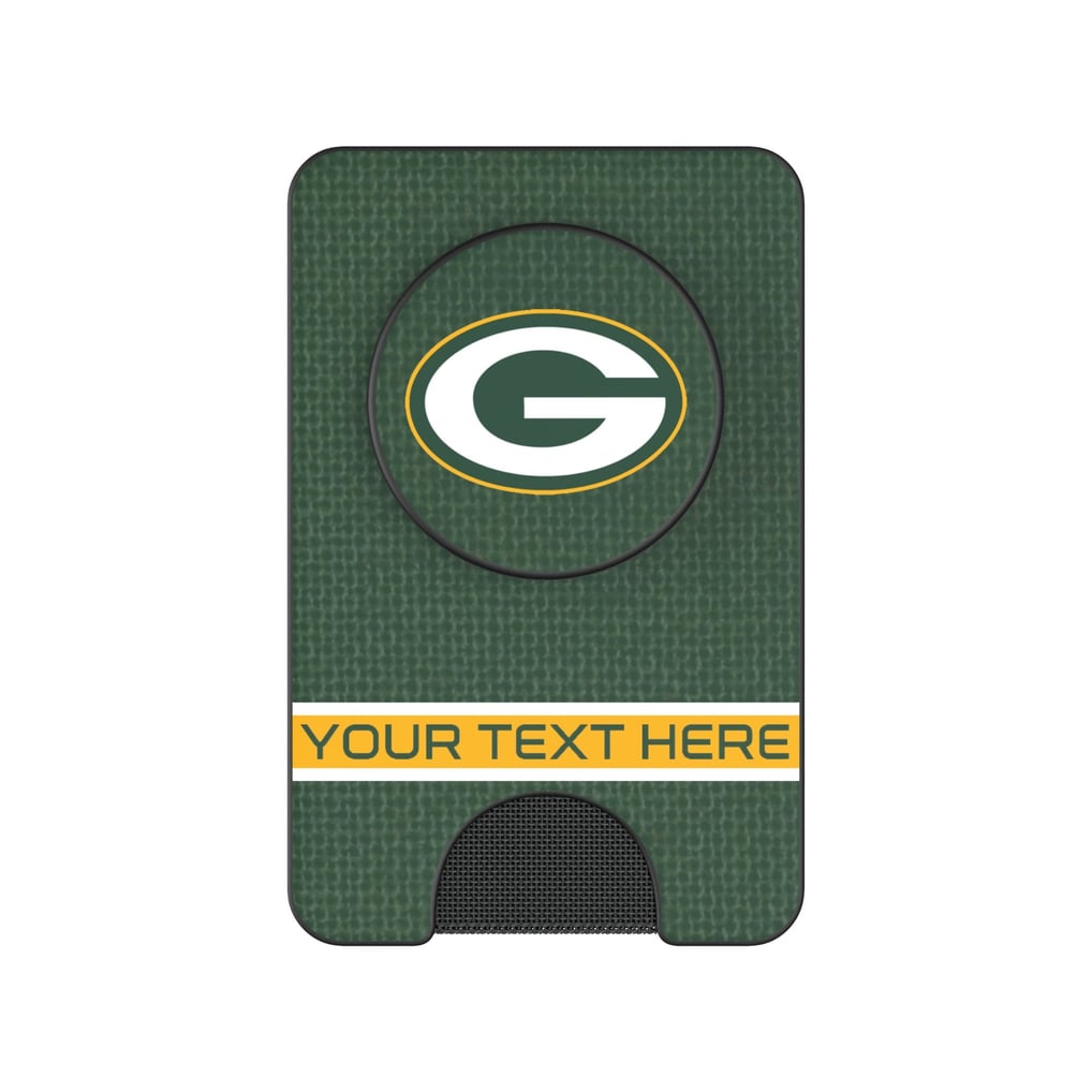 Green Bay Packers Keyscaper Personalized Endzone Solid PopSockets Magnetic Wallet