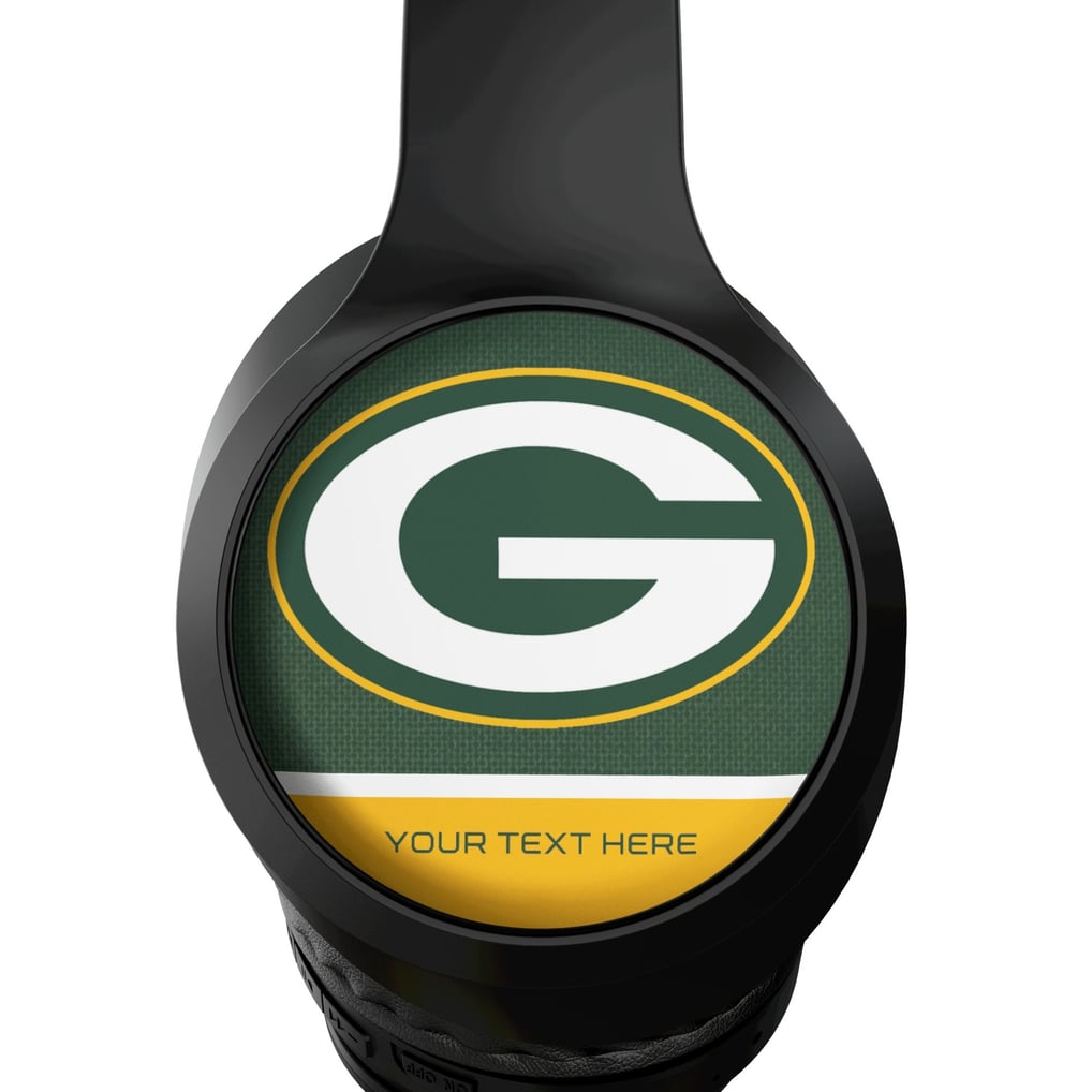 Green Bay Packers Keyscaper Personalized Endzone Solid Wireless Bluetooth Headphones With Case
