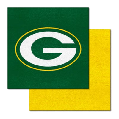Green Bay Packers Logo Brands 18" x 18" Team Carpet Tiles