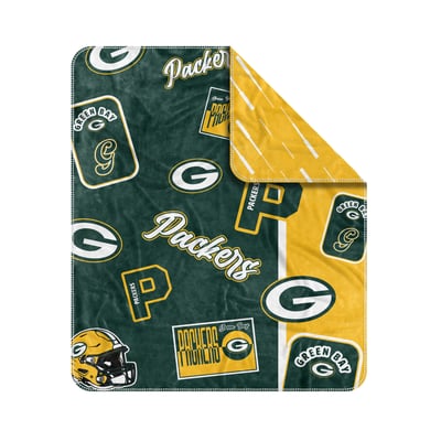 Green Bay Packers Logo Brands 50" x 60" Dream Weave Throw Blanket