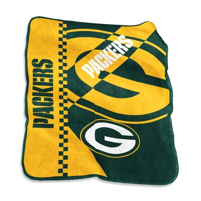 Green Bay Packers Logo Brands 50" x 60" Victory Collage Raschel Throw Blanket
