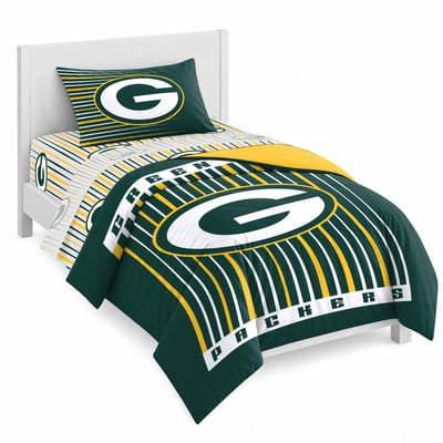 Logo Brands Green Bay Packers Momentum Bed In A Bag - Twin