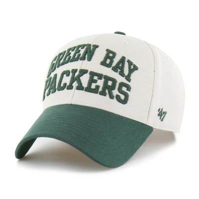 Green Bay Packers '47 Broke Line MVP Adjustable Hat - Bone