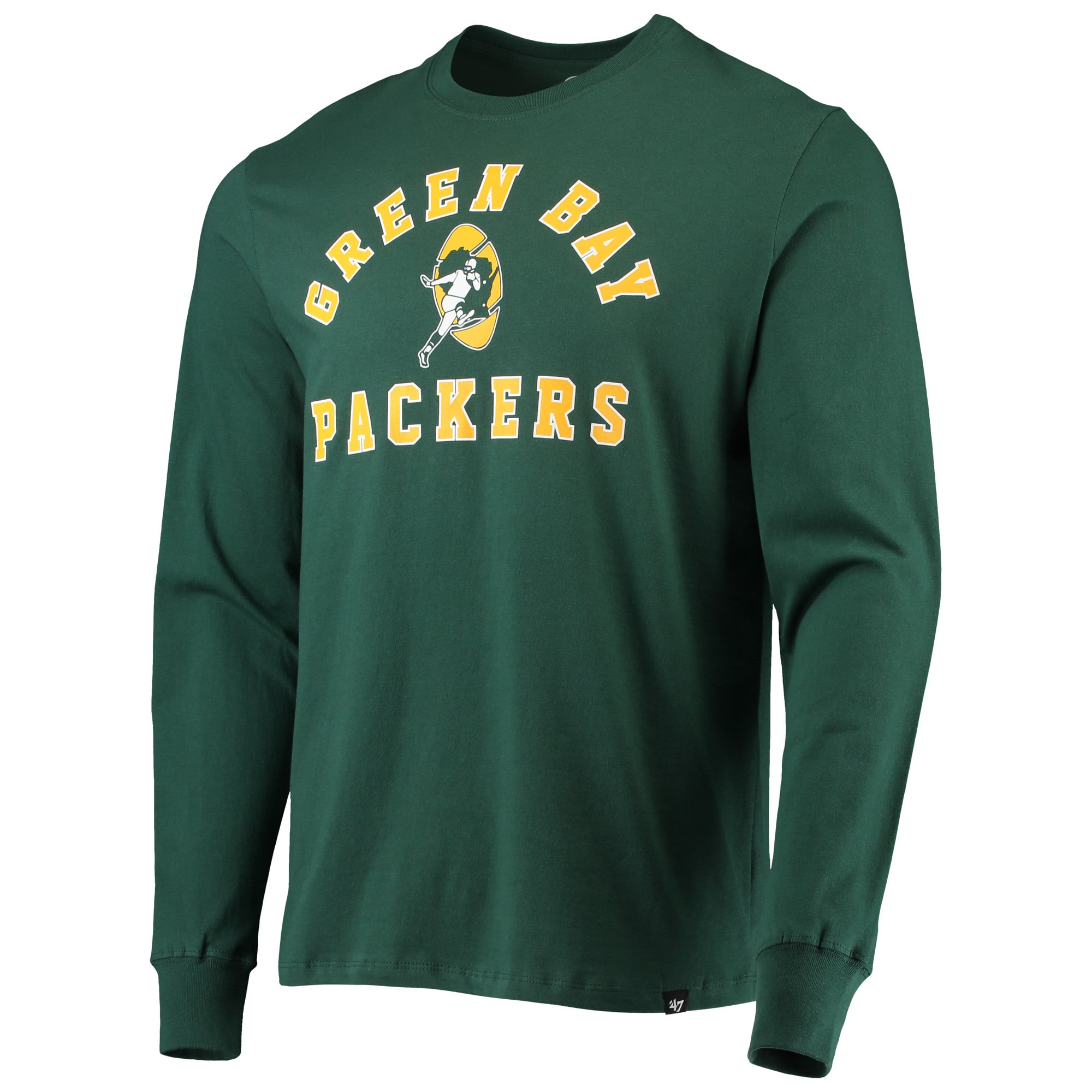 Men's Green Bay Packers '47 Green Team Varsity Arch Throwback Long