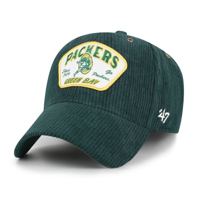 Green Bay Packers '47 Throwback Accordia Corduroy MVP Adjustable Hat - Green