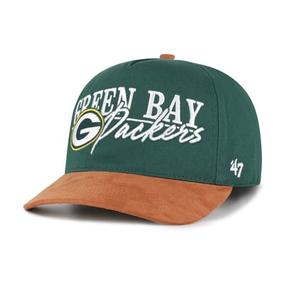 Green Bay Packers '47 Scribe Line Hitch Adjustable Hat - Green/Brown