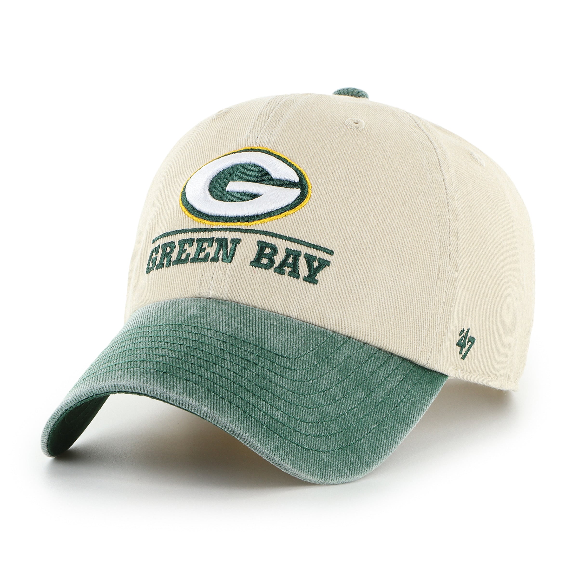 Men's Green Bay Packers '47 Natural Logo Line Clean Up Adjustable Hat