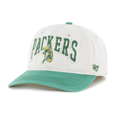Green Bay Packers '47 Throwback Groton Franchise Fitted Hat - Natural