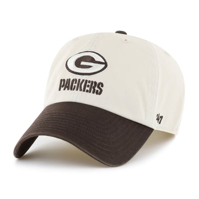 Green Bay Packers '47 Clean Up Adjustable Hat - Natural/Brown