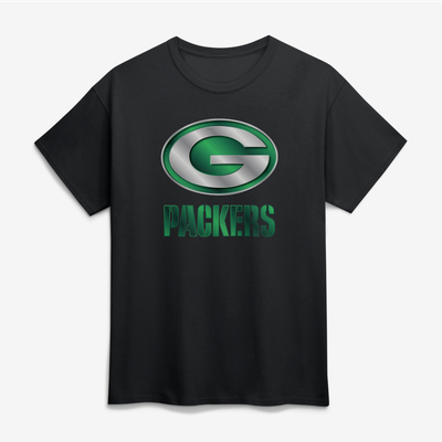Green Bay Packers Big & Tall Forged Mascot T-Shirt - Black