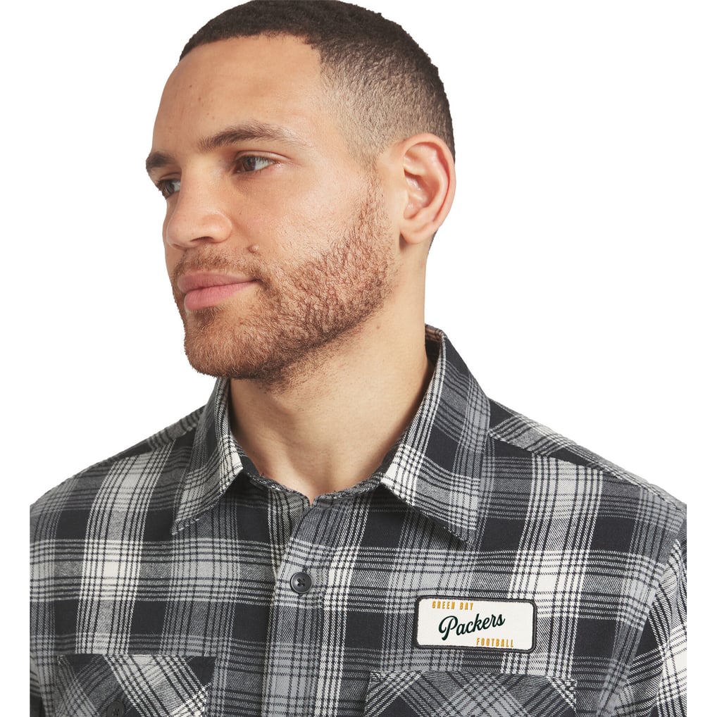 Darius Rucker Collection by Fanatics Green Bay Packers Black Plaid ...