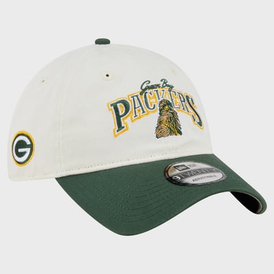 Green Bay Packers Disney x New Era 9TWENTY Adjustable Hat - Cream/Green