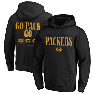 Green Bay Packers Fanatics Big & Tall Relaxed Intense Rivalry Hoodie - Black