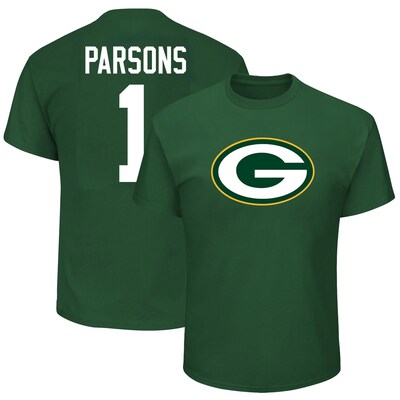 Micah Parsons Green Bay Packers Fanatics Big & Tall Name & Number T-Shirt - Green