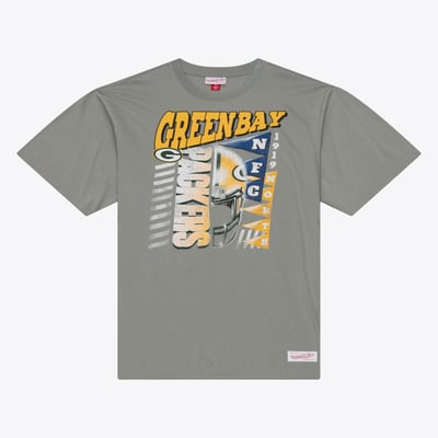 Green Bay Packers Mitchell & Ness Core Essentials Street Graphic T-Shirt - Gray
