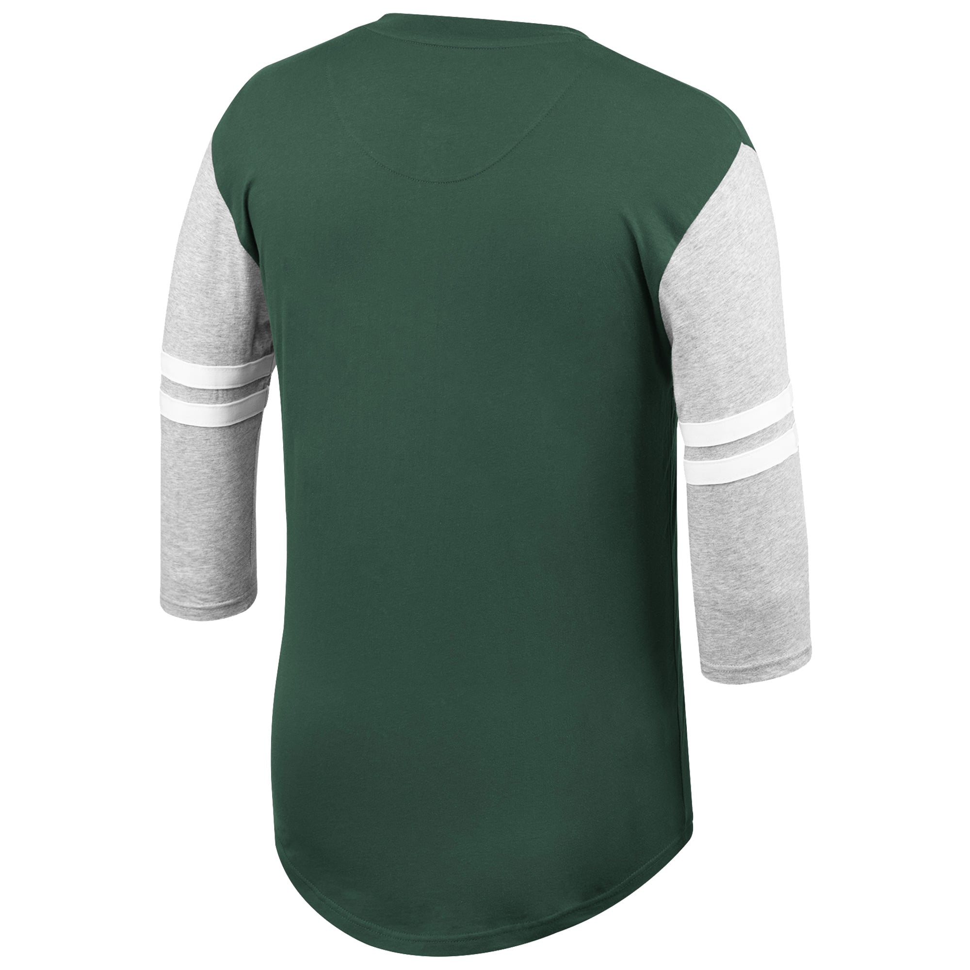 Men's Green Bay Packers Mitchell & Ness Green Team Logo 3/4-Sleeve