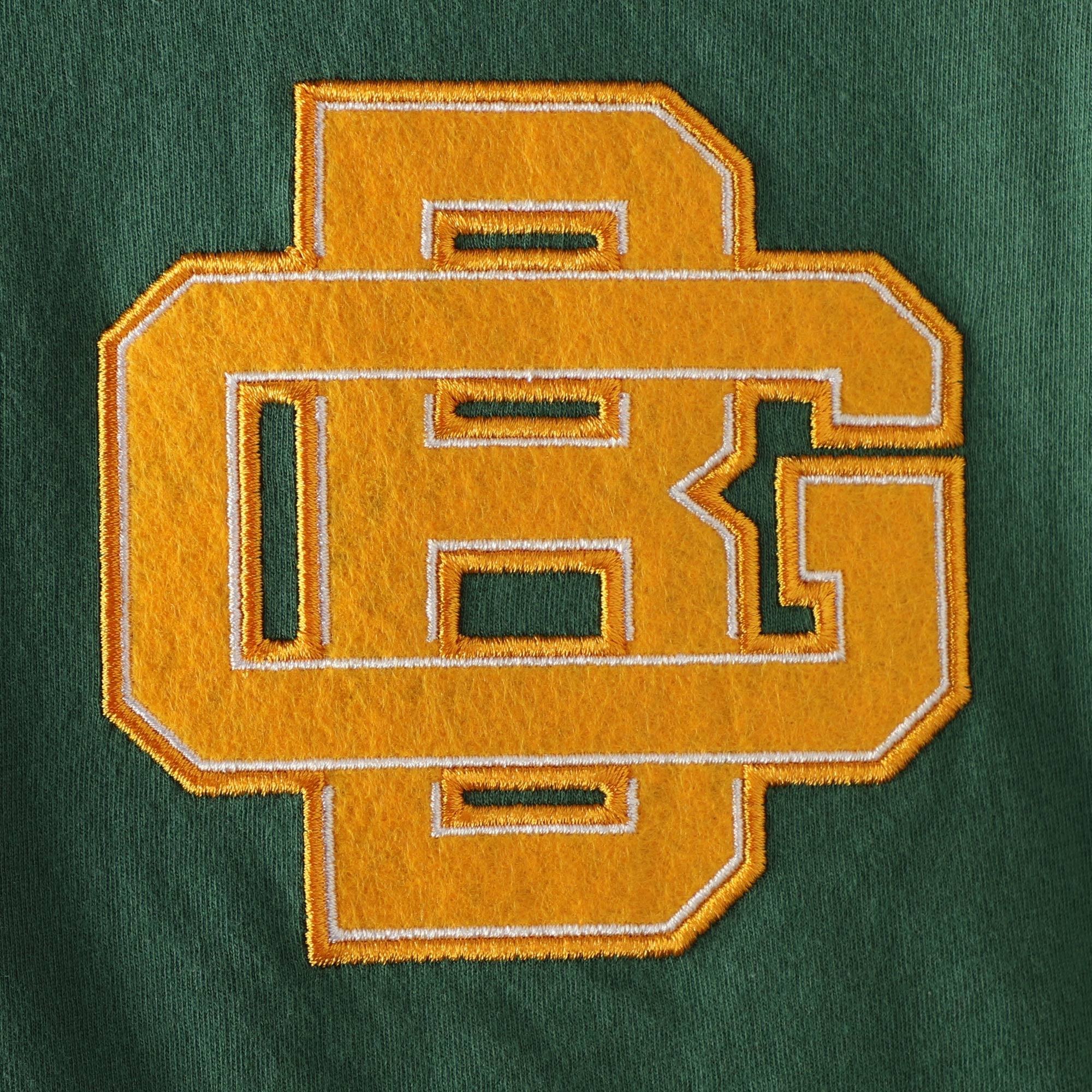 Men's Green Bay Packers Mitchell & Ness Green Team Logo 3/4-Sleeve