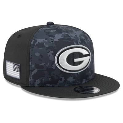 Green Bay Packers New Era 2026 Salute To Service 9FIFTY Snapback Hat - Black