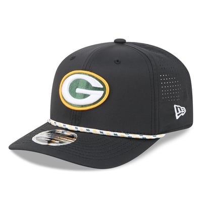 Green Bay Packers New Era 9SEVENTY Stretch-Snap Hat - Black
