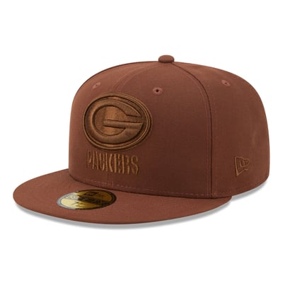 Green Bay Packers New Era Color Pack 59FIFTY Fitted Hat - Brown