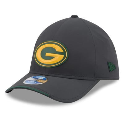 Green Bay Packers New Era 2026 Sideline Cold Weather  39THIRTY M-Crown Stretch Hat - Charcoal