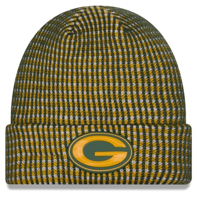 Green Bay Packers New Era 2026 Sideline Cold Weather  Cuffed Knit Hat - Gold
