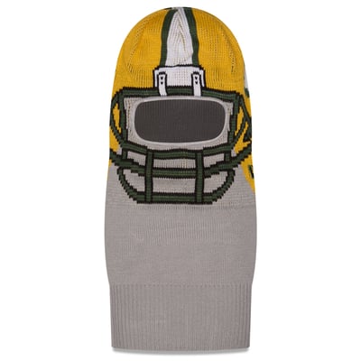 Green Bay Packers New Era Helmet Knit Balaclava - Gray