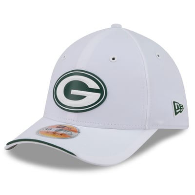 Green Bay Packers New Era 2026 Sideline 39THIRTY M-Crown Flex Hat - White