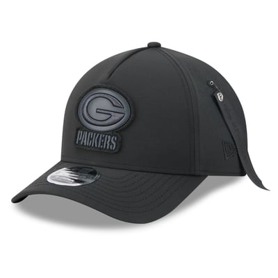 Green Bay Packers New Era x Alpha Industries A-Frame 9FORTY Adjustable Hat - Black