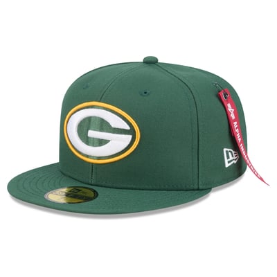 Green Bay Packers New Era x Alpha Industries 59FIFTY Fitted Hat - Green