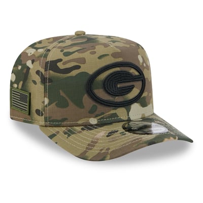 Green Bay Packers New Era x BJ Betts 2026 Salute To Service 9FIFTY A-Frame Snapback Hat - Camo