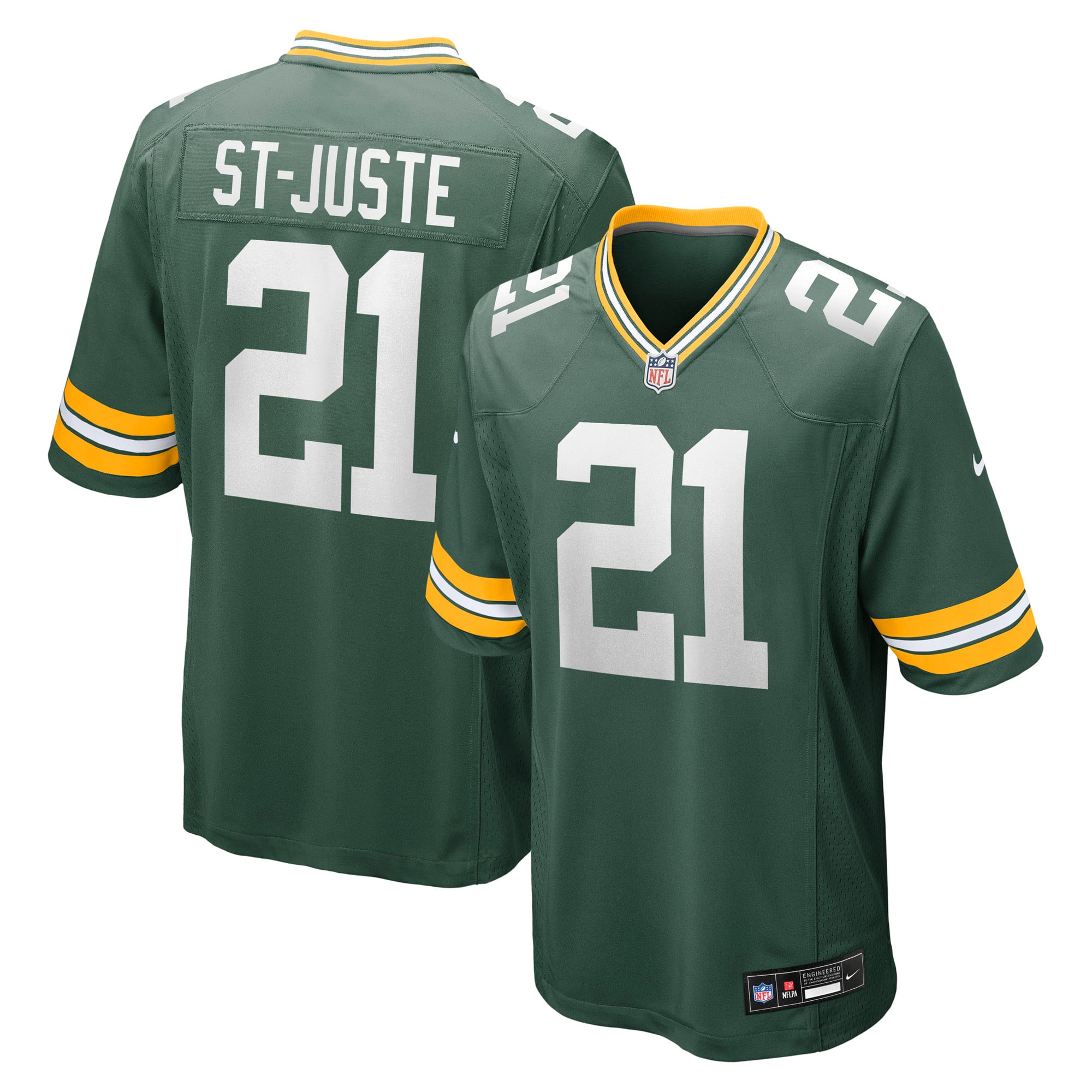 Benjamin St-Juste Green Bay Packers Nike Team Game Jersey - Green