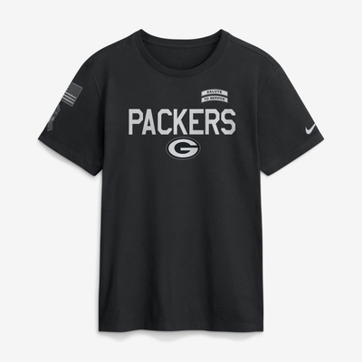  Green Bay Packers Nike 2026 Salute to Service Sideline Dri-FIT T-Shirt - Black