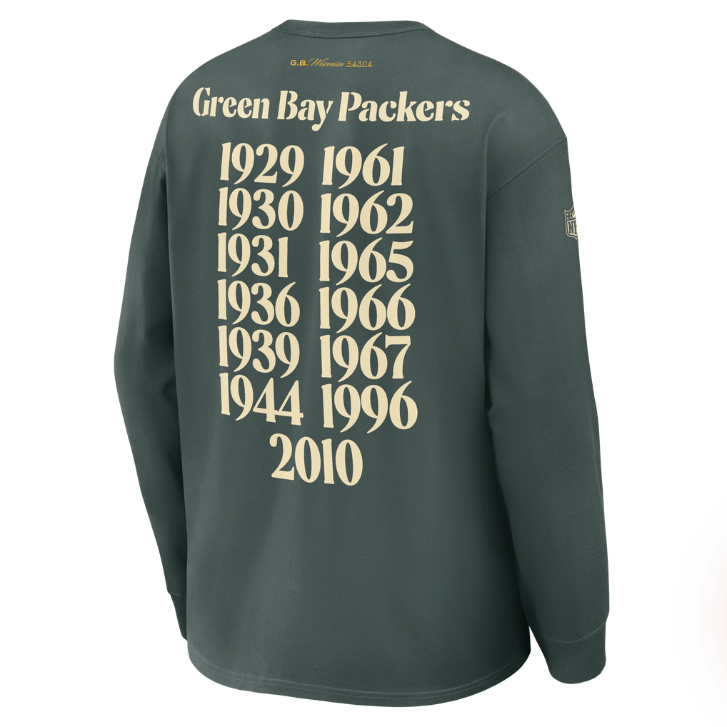 Green Bay Packers Nike 2026 Rivalries Collection Max90 Long Sleeve T ...