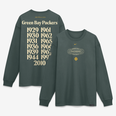  Green Bay Packers Nike 2026 Rivalries Collection Max90 Long Sleeve T-Shirt - Green