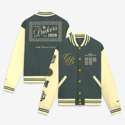  Green Bay Packers Nike 2026 Rivalries Collection Varsity Jacket - Green