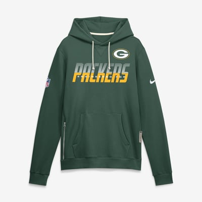 Green Bay Packers Nike Sideline Standard Issue Top Prospect Dri-FIT Hoodie - Green