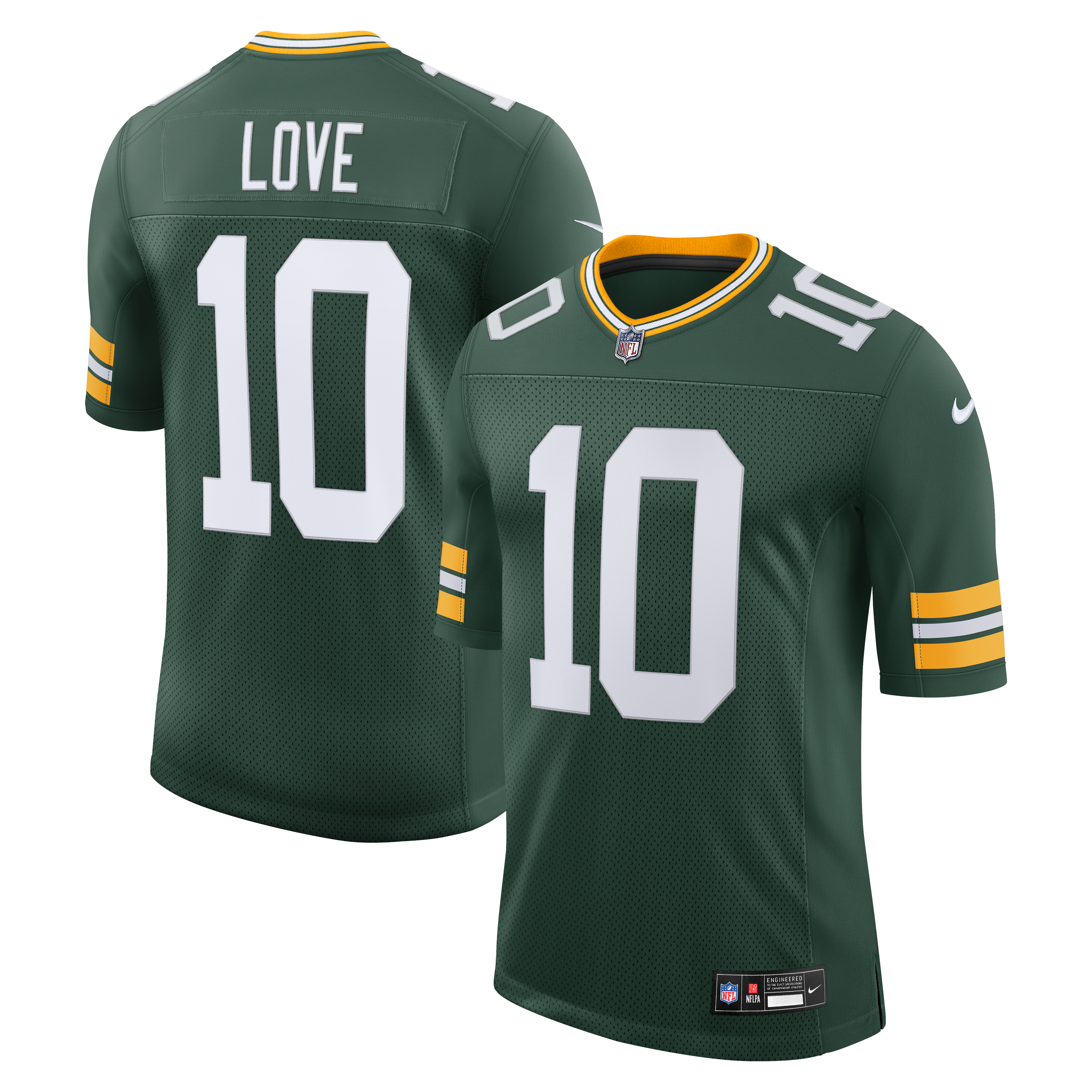 Jordan Love Green Bay Packers Vapor Untouchable Stitched Limited Jersey Green