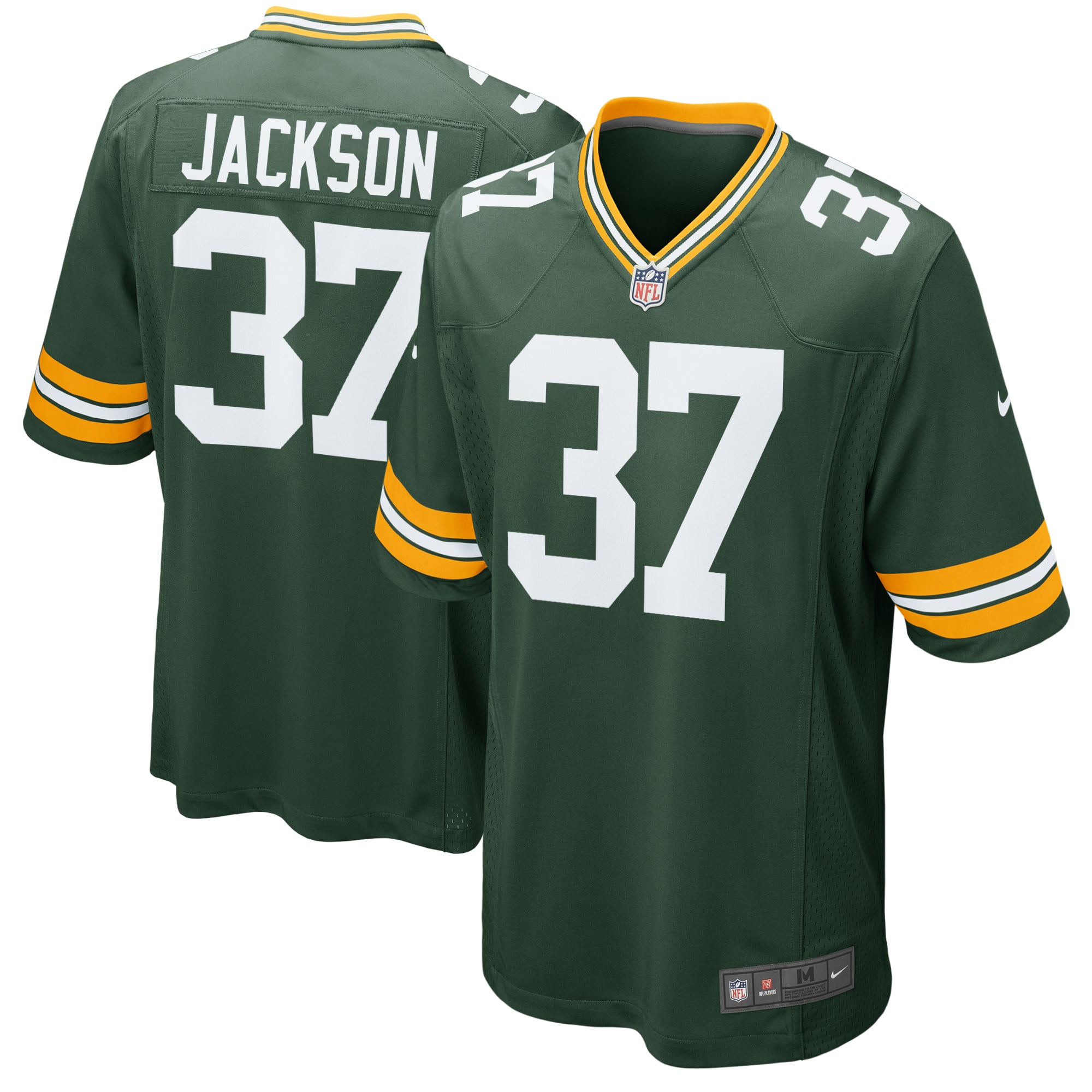 ユニフォーム NFL NIKE GREEN BAY PACKERS JERSEY Men's Green Bay Packers Josh Jackson Nike Green Game Player Jersey