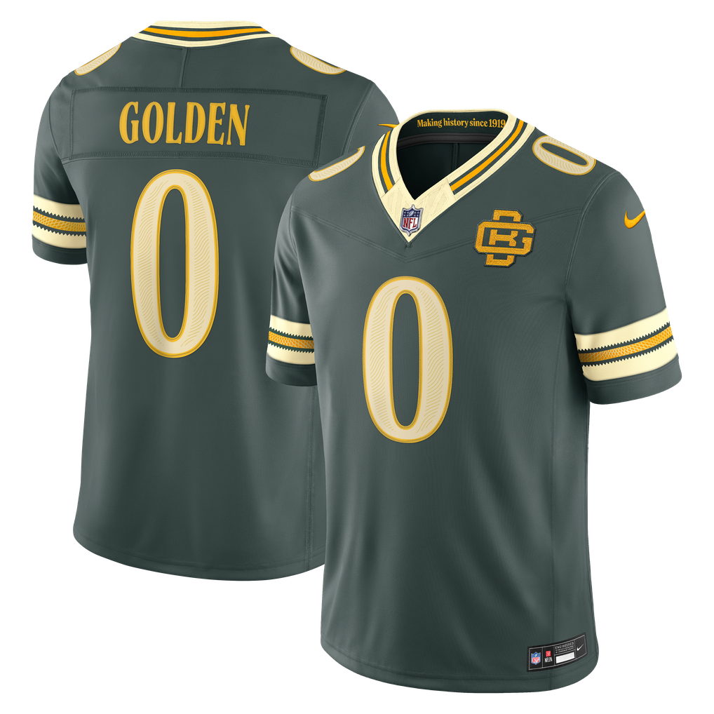 Men's Green Bay Packers Matthew Golden Nike Green 2026 Rivalries ...