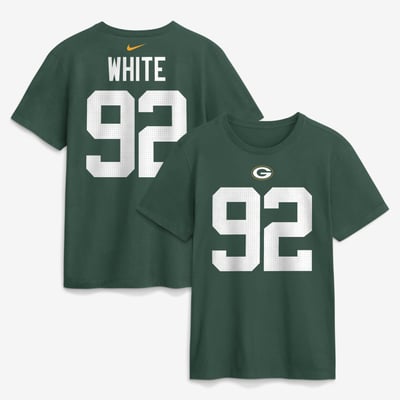 Reggie White Green Bay Packers Nike Retired Name & Number T-Shirt - Green