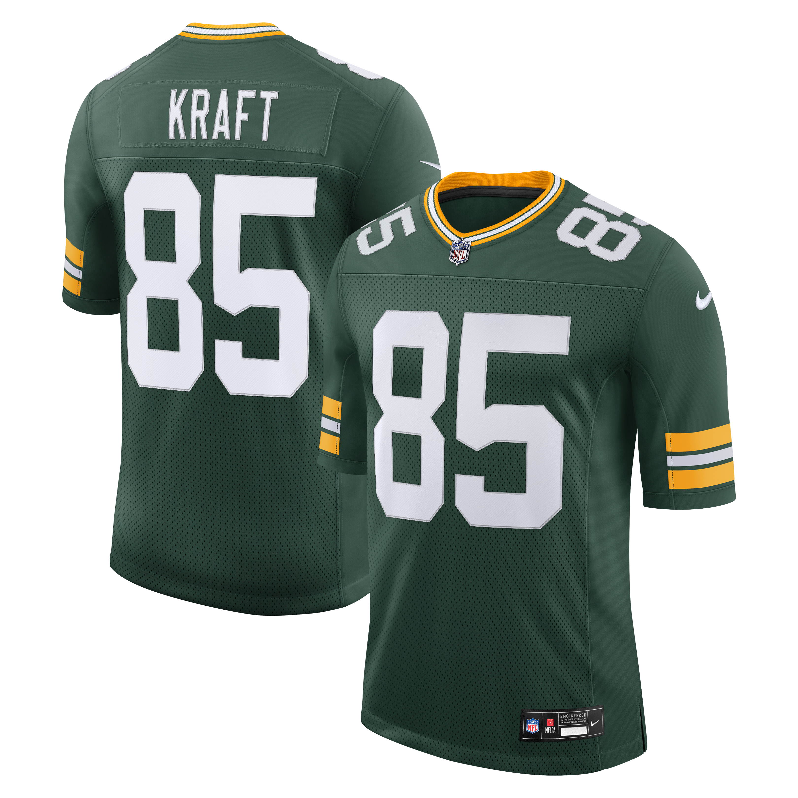 Tucker Kraft Green Bay Packers Vapor Untouchable Stitched Limited Jersey Green