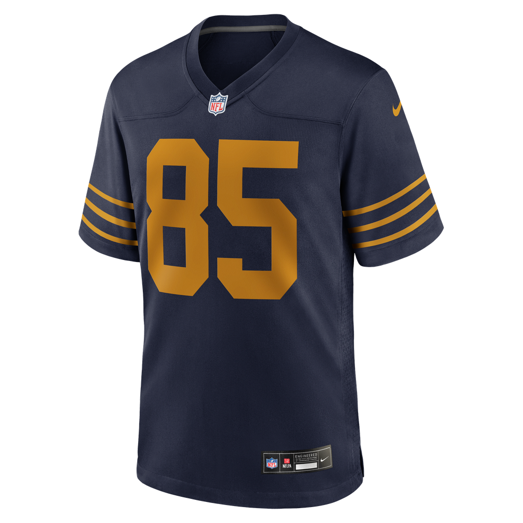 Nike Tucker Kraft Green Bay Packers Navy Alternate Game Jersey